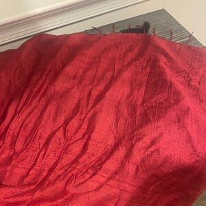 Elegant Red Silk Scarf